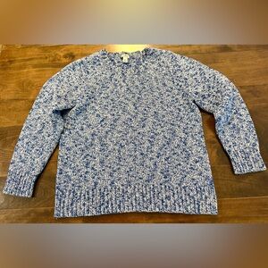🌟Women’s LL Beam Marled Blue Crewneck Sweater